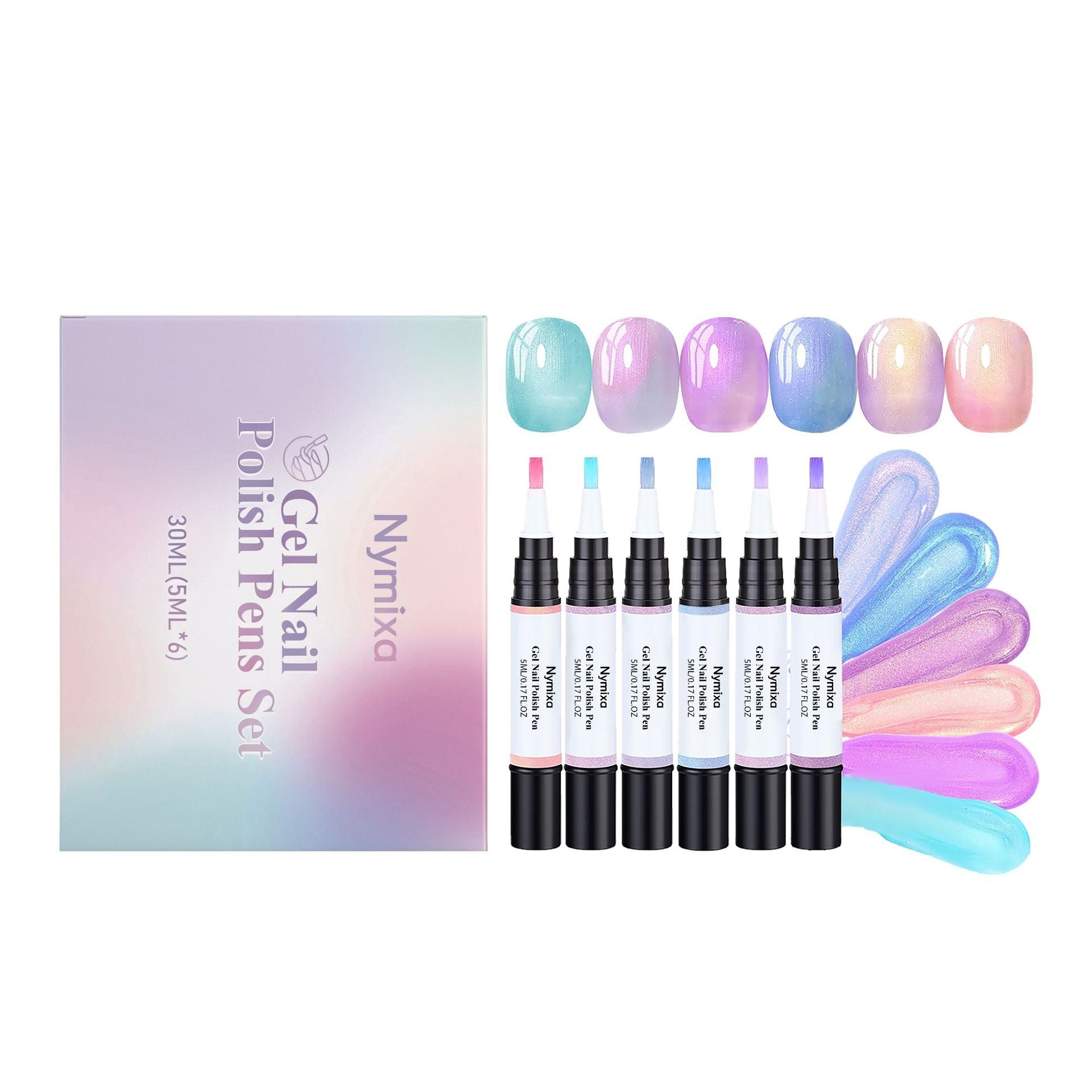 Nymixa Nail Polish Pen Multi-Color Quick Dry