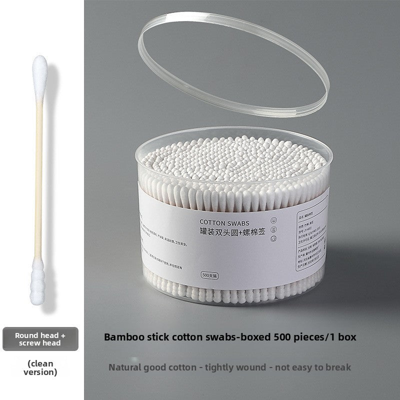 Double Ended Cotton Swabs with Wooden Sticks